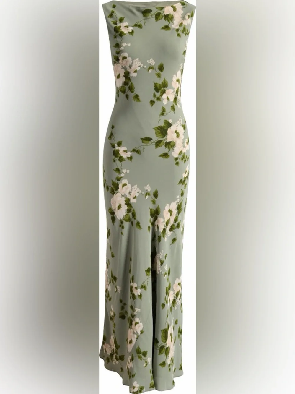 Reformation Prescott Dress In Greenery, NEW WITHOUT TAGS, NEVER WORN._6